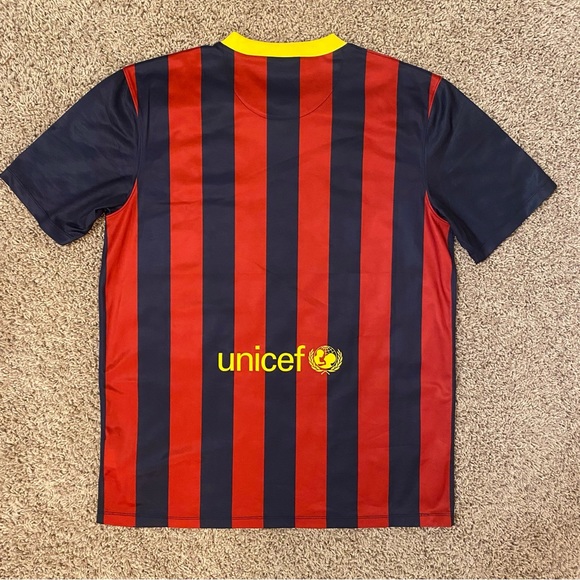 NIKE - Barcelona F.C. 2013-14 Home Kit Jersey - Size L - Picture 10 of 13